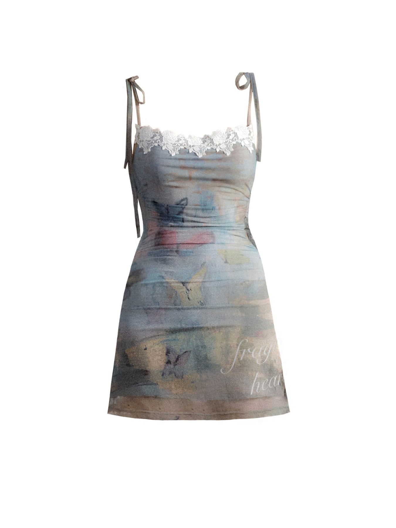 Butterfly Design Camisole Dress for Women Resort & Daily Wear