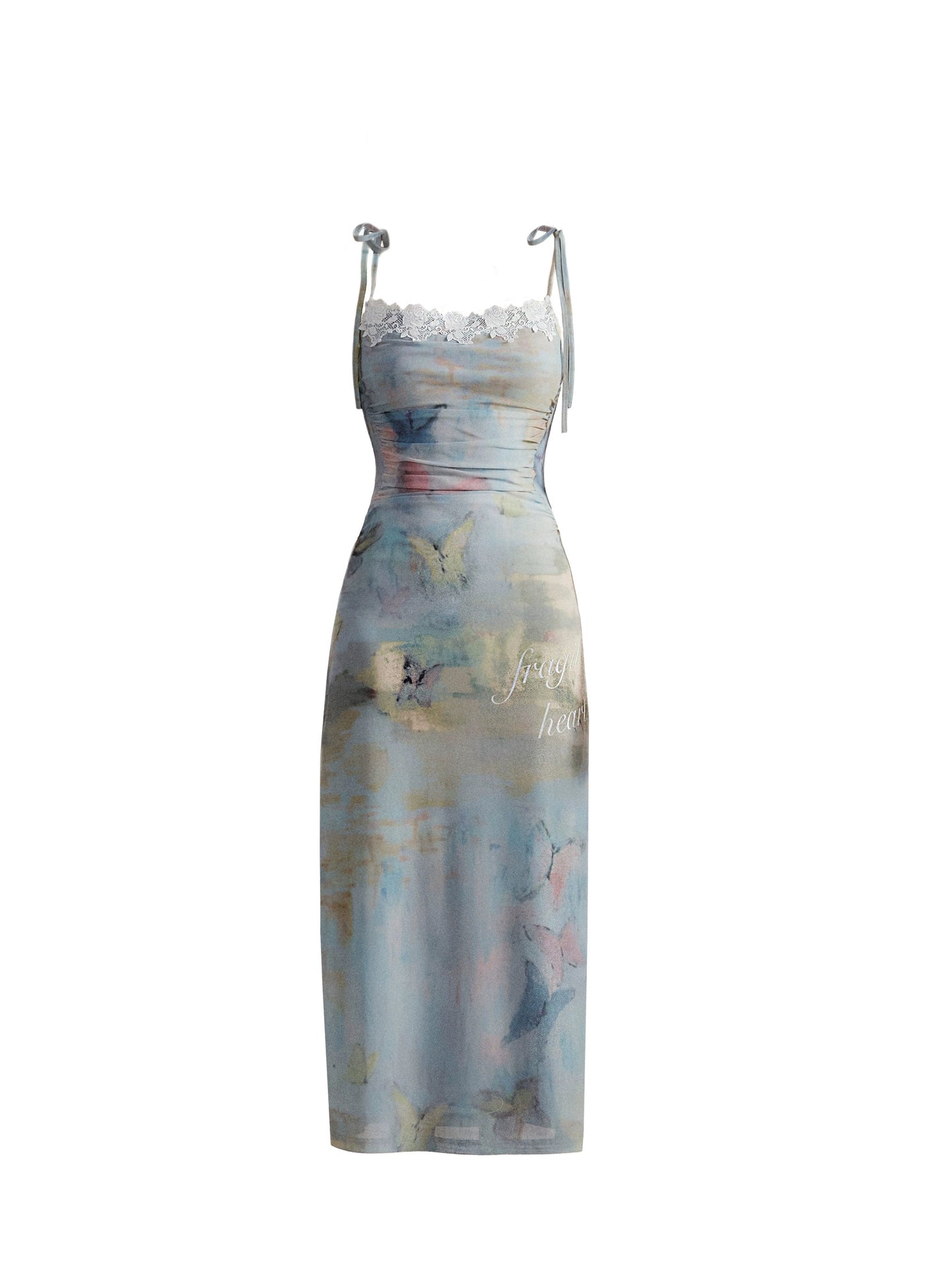 Butterfly Design Camisole Dress for Women Resort & Daily Wear