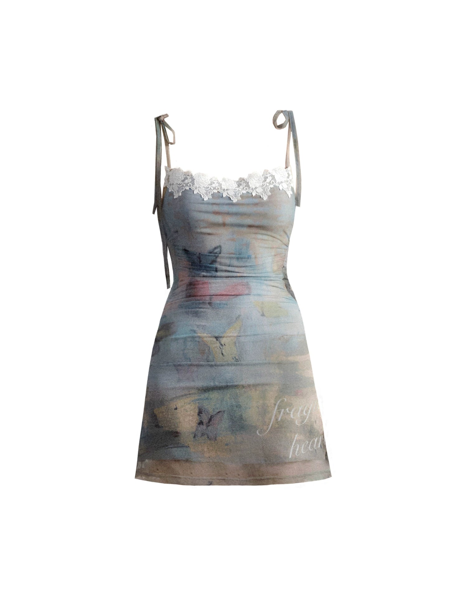Butterfly Design Camisole Dress for Women Resort & Daily Wear